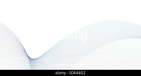 Abstract Wave Lines Background for Modern Digital Use Stock Vector
