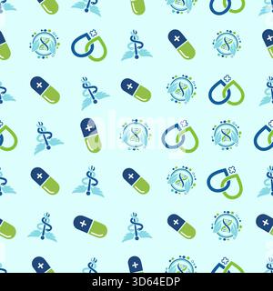 Medical icons background Stock Vector