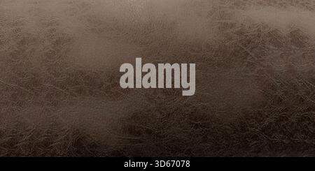 close-up, high-resolution texture of deep, dark brown leather. The rich, warm color and slightly matte finish give the material substantial, luxurious Stock Photo