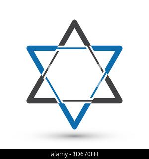 Judaism symbol logo icon vector illustration Stock Vector