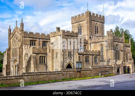 Parish Church of St Mary, St Katharine and All Saints. Edington, Wiltshire, England Stock Photo