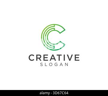 Letter C logo design for various types of businesses and company Stock Vector