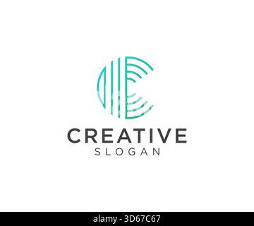 Letter C logo design for various types of businesses and company Stock Vector