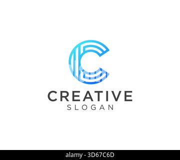 Letter C logo design for various types of businesses and company Stock Vector