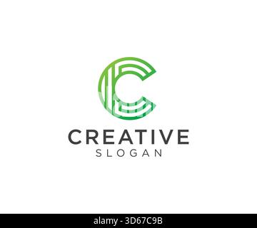 Letter C logo design for various types of businesses and company Stock Vector