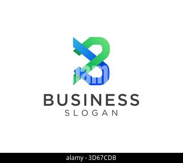 Letter B logo design for businesses and company Stock Vector