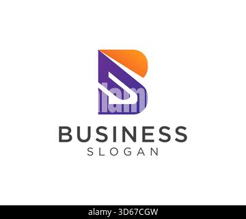 Letter B logo design for businesses and company Stock Vector