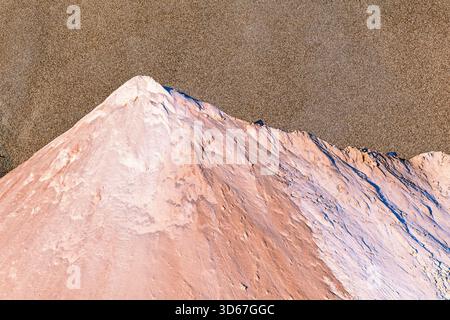 Gravel heap in a industrial area Stock Photo