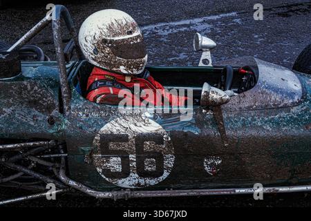 Design Action Formulas Historic race car in action during the FIA Historic Hill Climb ...