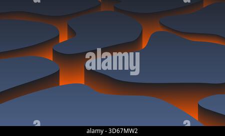 Abstract background with fluid and dynamic effect. Modern 3D gradient background. Vector illustration for design template Stock Vector