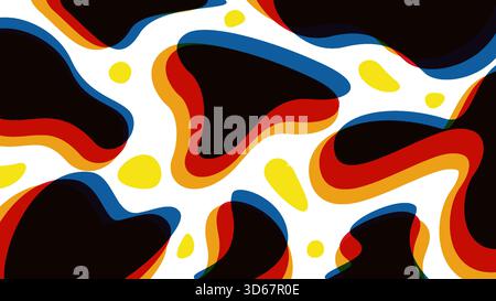 Abstract background with fluid and dynamic effect. Modern gradient background. Vector illustration for design template Stock Vector