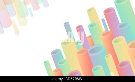 Abstract vector background texture graphic wallpaper. Fluid tube holographic background vector Stock Vector