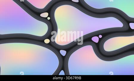 Abstract background with fluid and dynamic effect. Modern gradient background. Vector illustration for design template Stock Vector