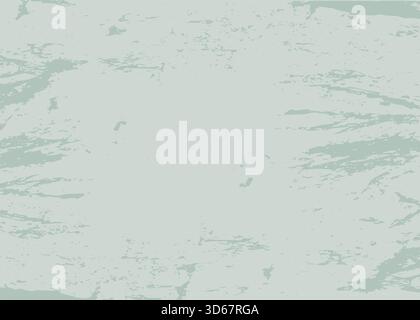 Textured plaster wall painting in light olive green color. Rough, scuffed, spotted overlay effect. Concrete wall background. Vector graphic Stock Vector