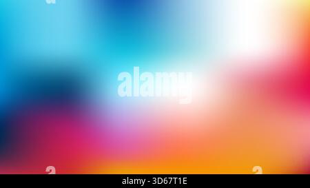 Colorful, fresh, warm, vibrant mesh gradient wallpaper and backgound. Modern gradient background Stock Vector