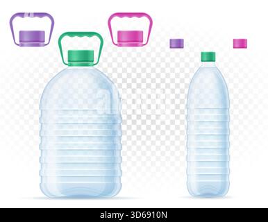 plastic bottle for water cartoon stock vector illustration isolated on white background Stock Vector