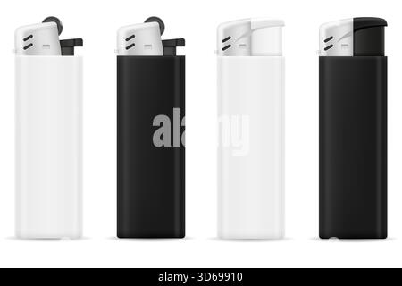 cigarette lighter cartoon stock vector illustration isolated on white background Stock Vector