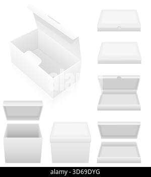 packing box cartoon stock vector illustration isolated on white background Stock Vector
