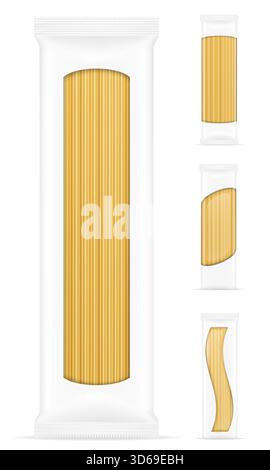 pasta in packaging cartoon stock vector illustration isolated on white background Stock Vector