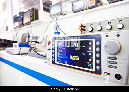 Electrical safety analyzer for measurement, control and laboratory use Stock Photo