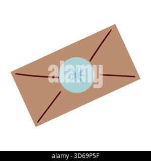 Christmas, winter icon. Letter. Flat illustrations. Design for postcards, flyers, banners, and interior design. Icon badge sign sticker pin Stock Vector