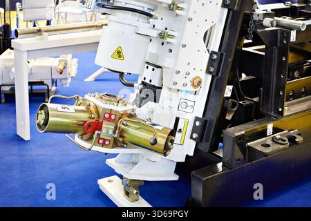 Core drilling rig on exhibition Stock Photo