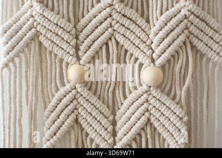 A closeup view of an abstract string weave design, as a background. Stock Photo
