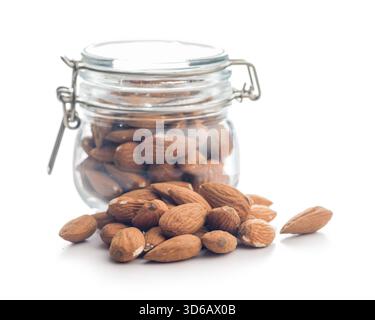 Almond kernel nuts isolated on a white background. Stock Photo