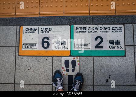 と*ろ様 鉄道サインプレート 白浜 53 japanese-shinkansen-platform-