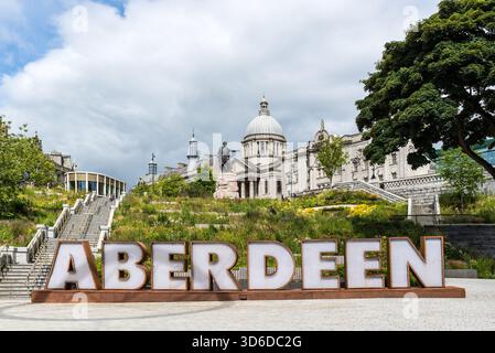 Aberdeen, Scotland, UK - July 7, 2024: Union Terrace Gardens, located in Aberdeen, Scotland, United Kingdom. Stock Photo