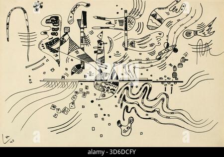 Ohne Titel (1940). Wassily Kandinsky (Russian, 1866 - 1944 Stock