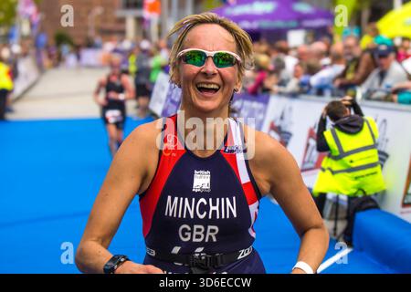 Former BBC Breakfast Presenter Louise Minchin Celebrates As She Crosses former-bbc-breakfast-presenter-louise-minchin-celebrates-as-she-crosses