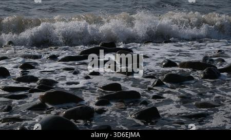 Pebble Beach North Wales Stock Photo