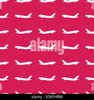 Airplane seamless pattern background design Stock Vector