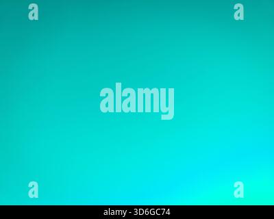 Turquoise to cyan gradient background. Stock Photo