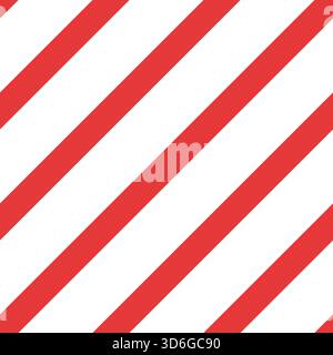 Vector simple red diagonal stripes repeating tile. Basic contrast ornament seamless pattern illustration for scrapbooking, textile design or home deco Stock Vector