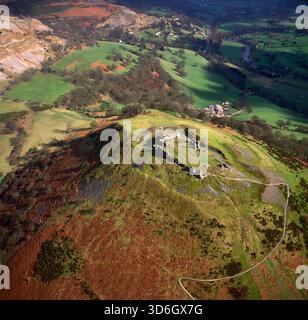 Castell Dinas Bran, 3 m NE of Llangollen, Denbighshire. Stone ruin ? remains of keep and curtain walls, North Wales Stock Photo