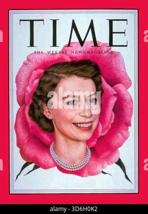 Time Magazine Queen Art illustration of Queen Elizabeth II, Queen of the United Kingdom ...