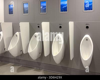 Window Urinal Urinals at Hong Kong International airport Stock Photo - Alamy
