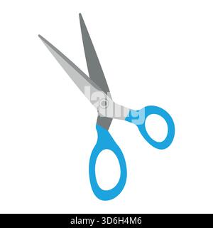 Sewing scissors. Isolated white background. Vector illustration. Hand-drawn. Stock Vector