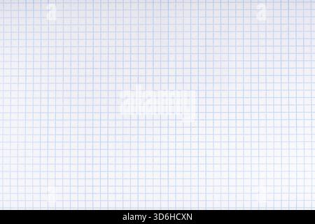 Exercise book paper page with squares, one page. Blank lined worksheet ...
