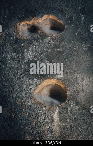 Close up of old decayed wall Stock Photo
