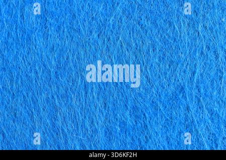 Textured drawing of an A4 sheet made of blue felt. Stock Photo