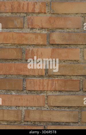 Orange brick wall texture photography. Stock Photo