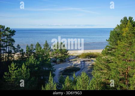 View from Observation Tower in Kolkasrags, Slitere National Park, Latvia Stock Photo