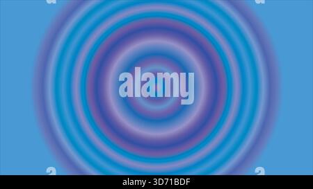 Vibrant concentric circles blend blue and purple hues in a mesmerizing radial gradient pattern. Modern and abstract design. Stock Vector