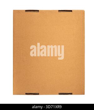 Cutout cardboard box sample front view Stock Photo