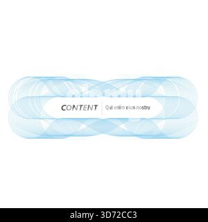 Symmetric Waves: Abstract Template for Digital Content. Vector design Stock Vector