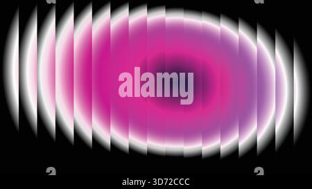 Abstract pink and purple gradient with sliced effect on a dark black background. Stock Vector