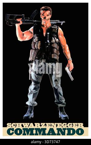 COMMANDO 1985 20th Century Fox film with Arnold Schwarzenegger Stock ...